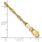 14K 1.70mm Singapore with Lobster Clasp Chain