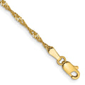 14K 1.70mm Singapore with Lobster Clasp Chain
