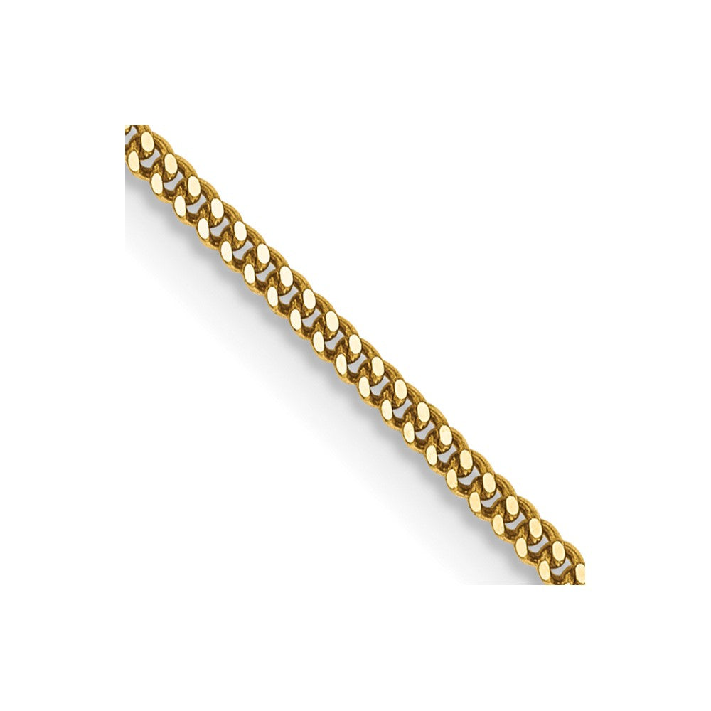 14K 1.4mm Curb with Spring Ring Clasp Pendant Chain
