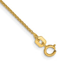 14K 1.05mm Diamond-cut Spiga with Spring Ring Clasp Bracelet