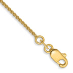 14K 6 inch 1.05mm Spiga with Lobster Clasp Bracelet