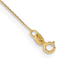 14K .75mm Cable with Spring Ring Clasp Anklet