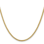 14K 2.5mm Spiga with Lobster Clasp Chain