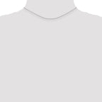 14K White Gold .75mm Cable with Spring Ring Clasp Pendant Chain