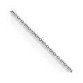 14K White Gold .75mm Cable with Spring Ring Clasp Pendant Chain