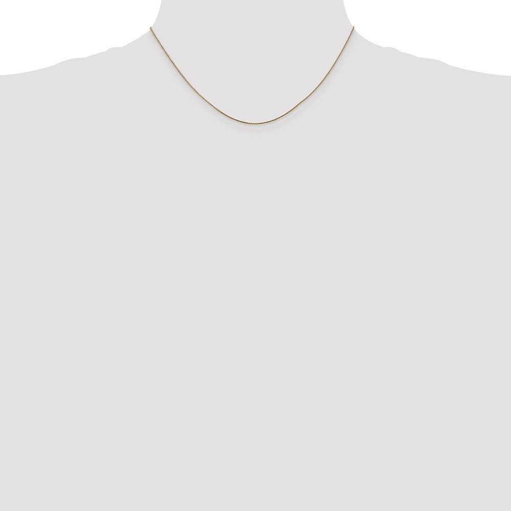 14K .85mm Diamond-cut Spiga with Lobster Clasp Chain