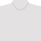 14K .85mm Diamond-cut Spiga with Lobster Clasp Chain
