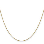 14K .85mm Diamond-cut Spiga with Spring Ring Clasp Chain