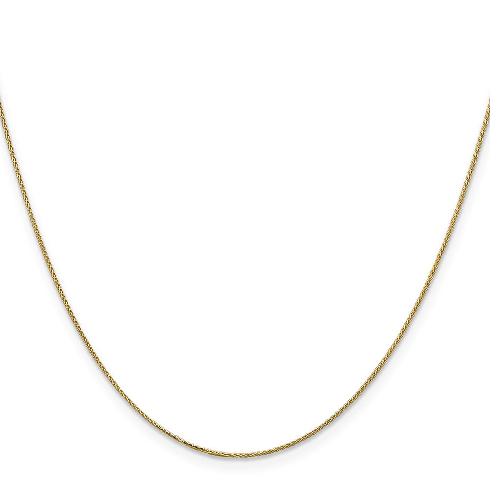14K .85mm Diamond-cut Spiga with Spring Ring Clasp Chain