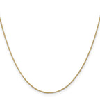 14K .85mm Spiga with Spring Ring Clasp Chain
