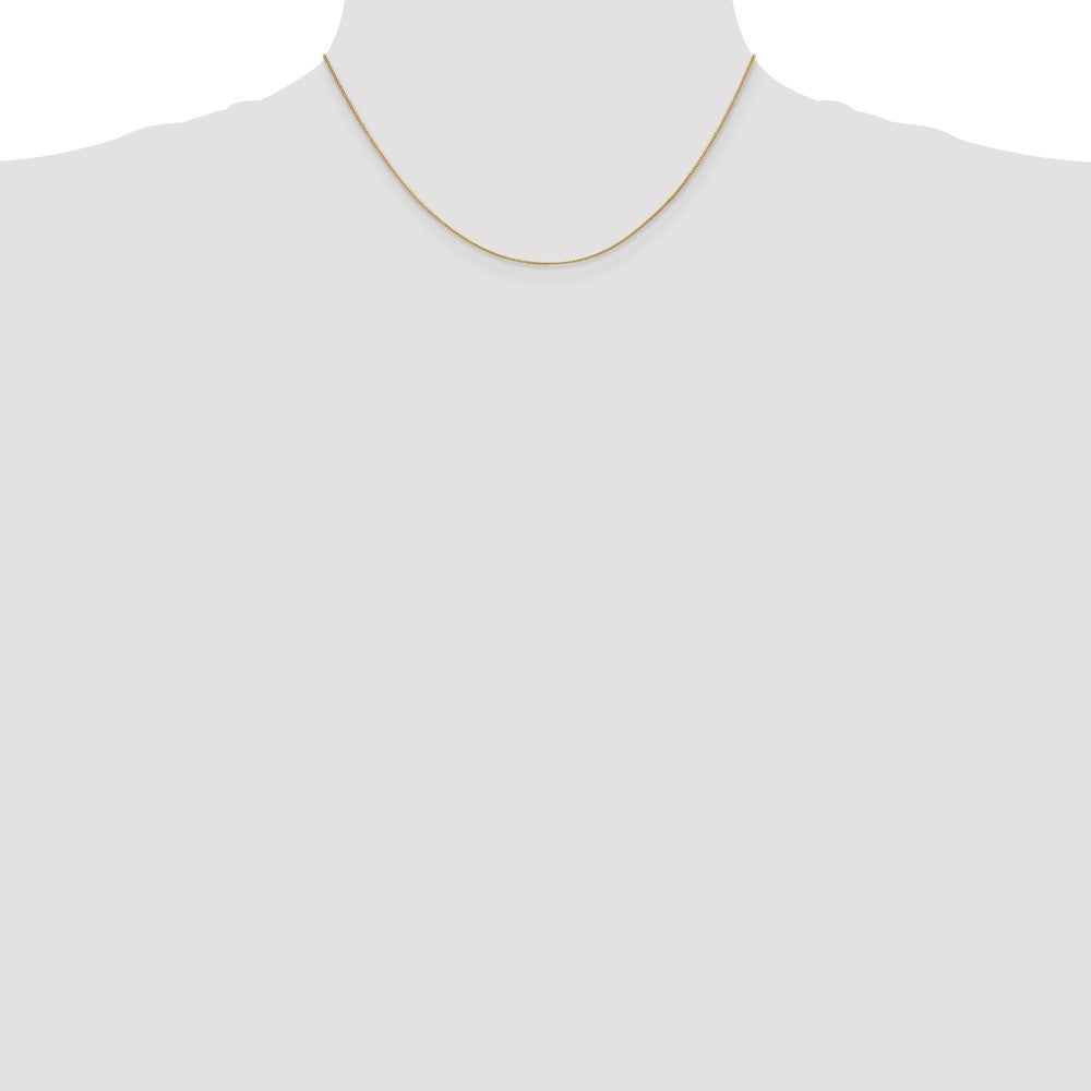 14K .85mm Spiga with Spring Ring Clasp Chain
