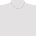 14K .85mm Spiga with Spring Ring Clasp Chain
