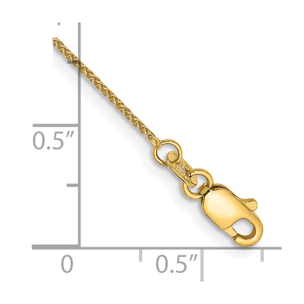 14K .85mm Spiga with Lobster Clasp Bracelet