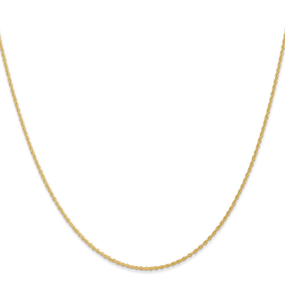 14K 1.1mm Baby Rope with Spring Ring Clasp Chain