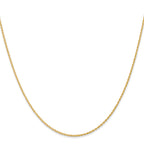 14K 1.1mm Baby Rope with Spring Ring Clasp Chain