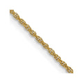 14K 1.1mm Baby Rope with Spring Ring Clasp Chain