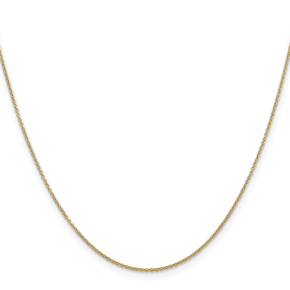 14K .9mm Cable with Spring Ring Clasp Chain