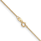 14K .9mm Cable with Spring Ring Clasp Chain