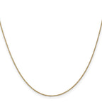 14K .9mm Cable with Lobster Clasp Chain