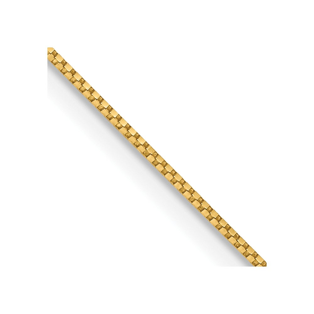 14K .7mm Box with Spring Ring Clasp Chain