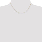 14K .65mm Diamond-cut Round Open Link Cable with Lobster Clasp Chain