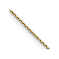14K .65mm Diamond-cut Round Open Link Cable with Lobster Clasp Chain