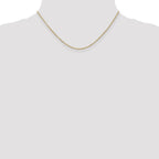 14K 1.4mm Round Open Wide Link Cable with Lobster Clasp Chain