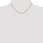14K 2mm Round Open Link Cable with Lobster Clasp Chain