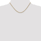 14K 2.4mm Round Open Link Cable with Lobster Clasp Chain