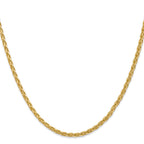 14k 3mm Parisian Wheat with Lobster Clasp Chain