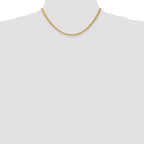 14k 3mm Parisian Wheat with Lobster Clasp Chain