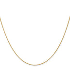 14K .7mm Round Parisian Wheat with Lobster Clasp Chain