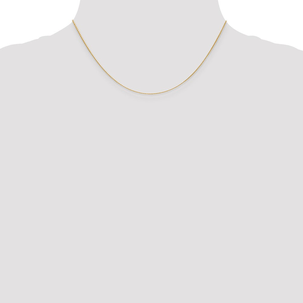 14K .7mm Round Parisian Wheat with Lobster Clasp Chain
