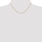 14K 1mm Round Parisian Wheat with Lobster Clasp Chain