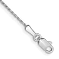 14K White Gold 1mm Round Parisian Wheat with Lobster Clasp Bracelet