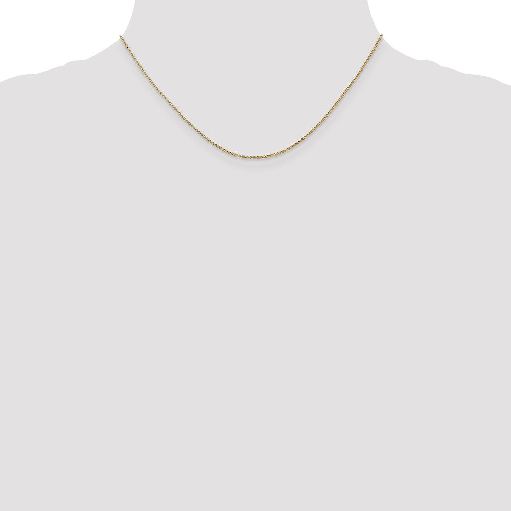 14K 1.15mm Rolo with Lobster Clasp Pendant Chain