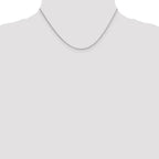 14K White Gold 1.55mm Rolo with Lobster Clasp Pendant Chain