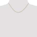 14K .9mm Diamond-cut Round Open Link Cable with Lobster Clasp Chain