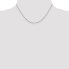14K White Gold 1.4mm Forzantine Cable with Lobster Clasp Chain