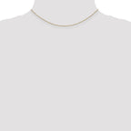 14K .8mm Diamond-cut Cable with Lobster Clasp Chain
