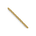 14K 1mm Round Open Link Cable with Lobster Clasp Chain