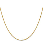 14K 1.3 Heavy Baby Rope with Lobster Clasp Chain