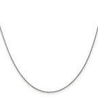 14K White Gold .9mm Cable with Lobster Clasp Chain