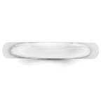 Platinum 4mm Half Round Wedding Band