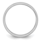 Platinum 6mm Half Round Wedding Band