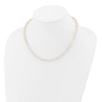 14k 5-6mm White Round Akoya Saltwater Cultured Pearl Necklace