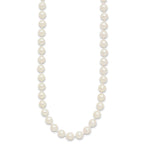 14k 6-7mm White Round Akoya Saltwater Cultured Pearl Necklace