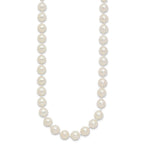 14k 7-8mm White Round Akoya Saltwater Cultured Pearl Necklace