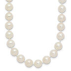 14k 7-8mm White Round Akoya Saltwater Cultured Pearl Necklace