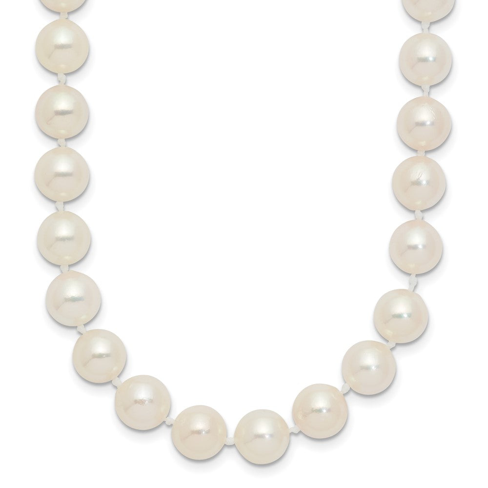 14k 7-8mm White Round Akoya Saltwater Cultured Pearl Necklace